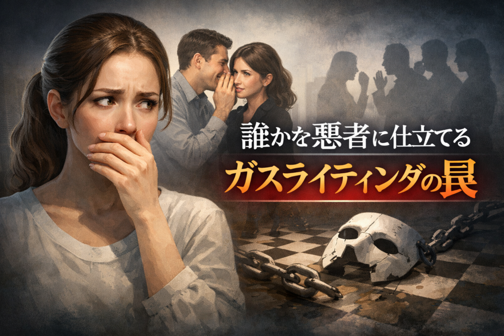 偽被害で悪者にされる…それガスライティングかも？被害者ぶる加害者の特徴と対処法【チェックリスト付】