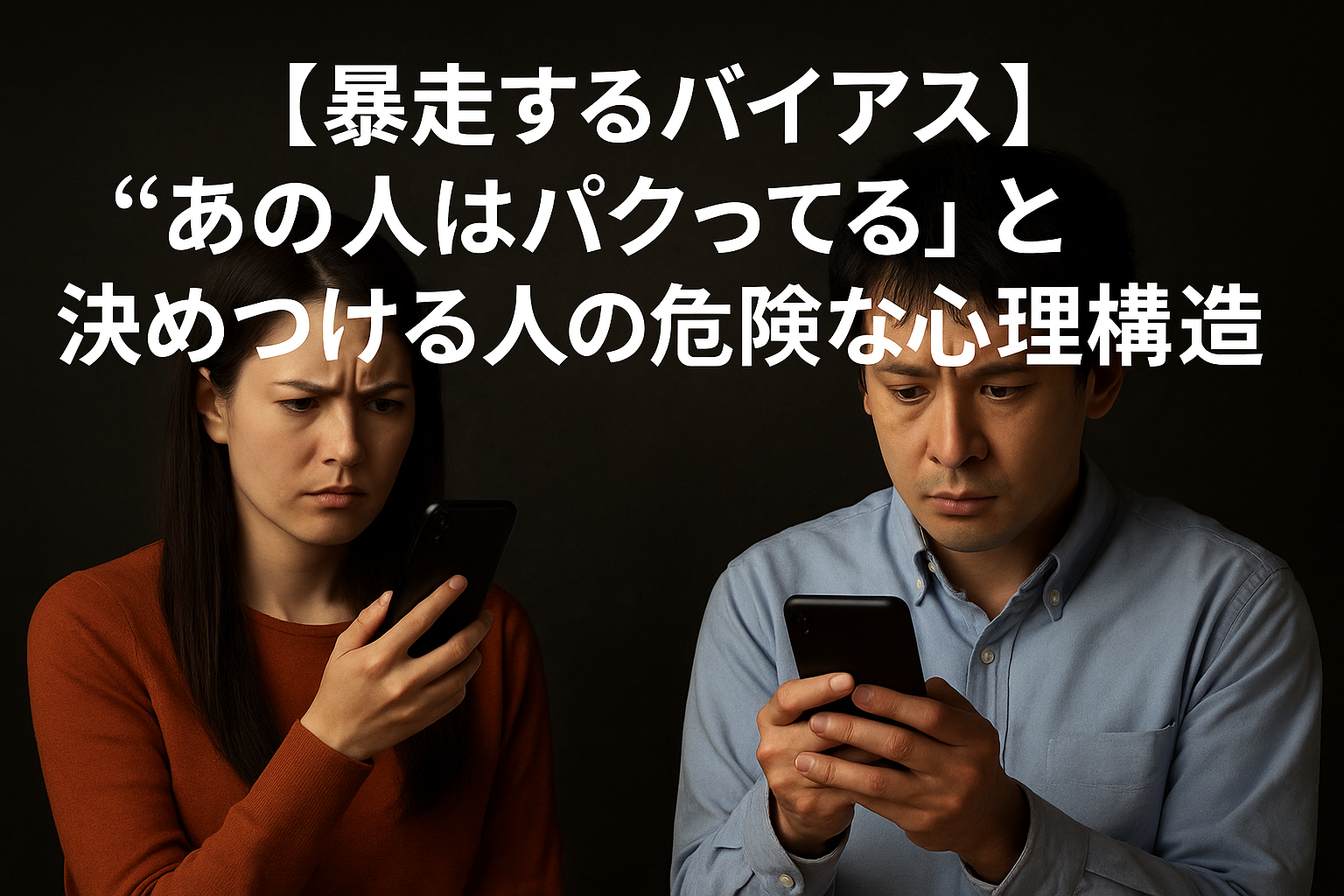 【暴走するバイアス】“あの人はパクってる”と決めつける人の危険な心理構造